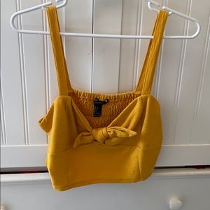 Forever 21 yellow/mustard crop tank!